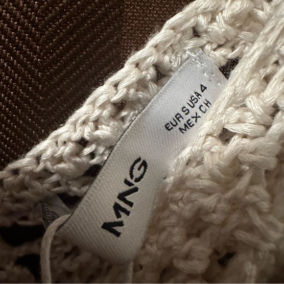 NWT MANGO Crochet Mini Dress with Fringe reg $130 - Picture 7 of 10